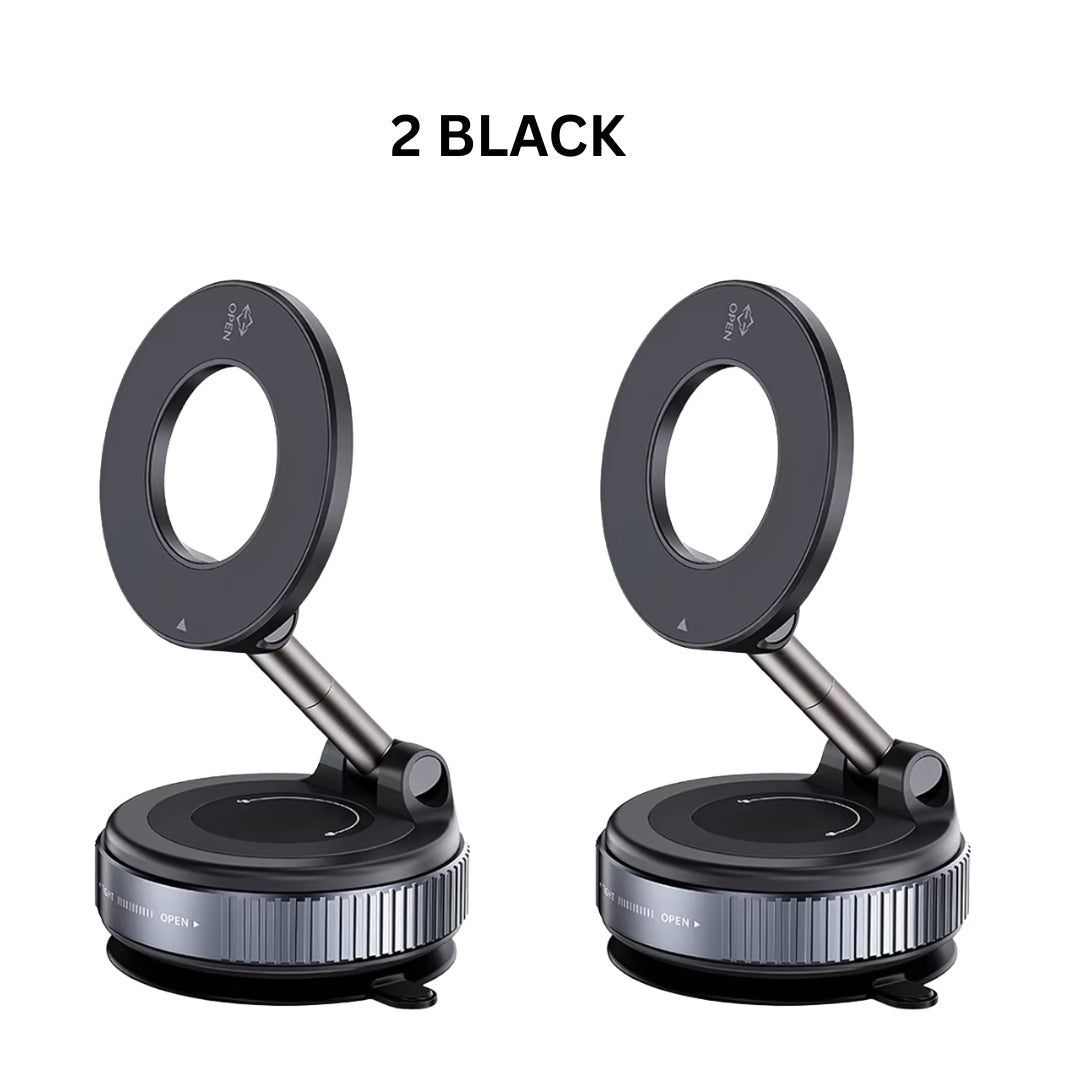 Foldable magnetic car phone holder, vacuum suction cup rotating 360 °, suitable for multi angle adjustment of vehicles and walls