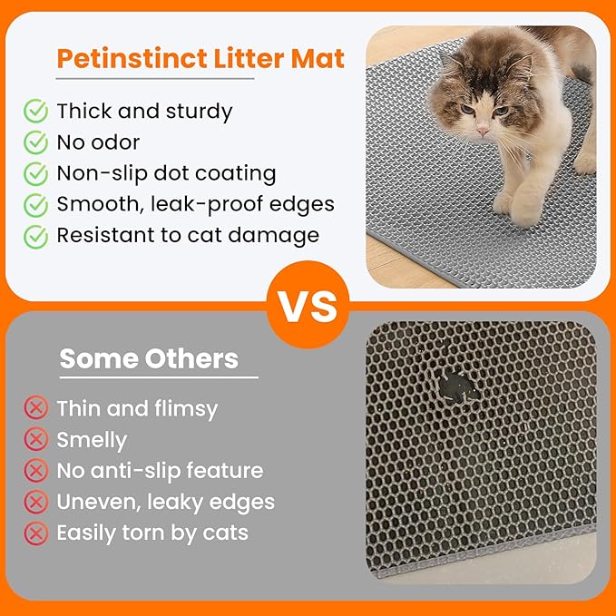 Double-Layer Cat Litter Mat