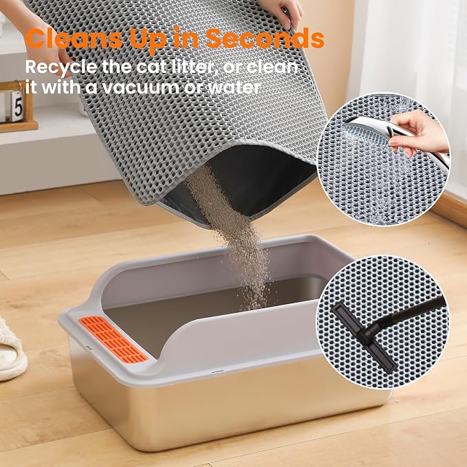 Double-Layer Cat Litter Mat