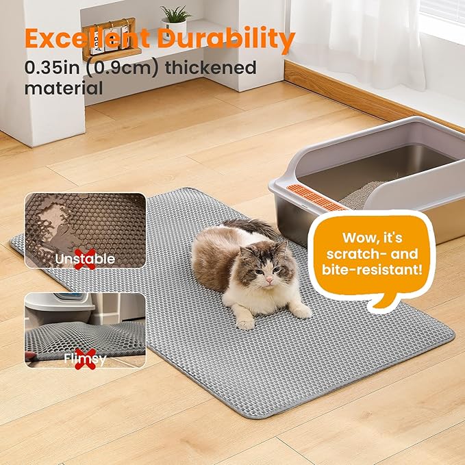 Double-Layer Cat Litter Mat