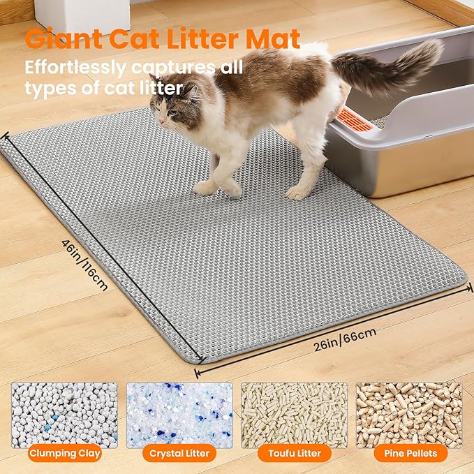 Double-Layer Cat Litter Mat