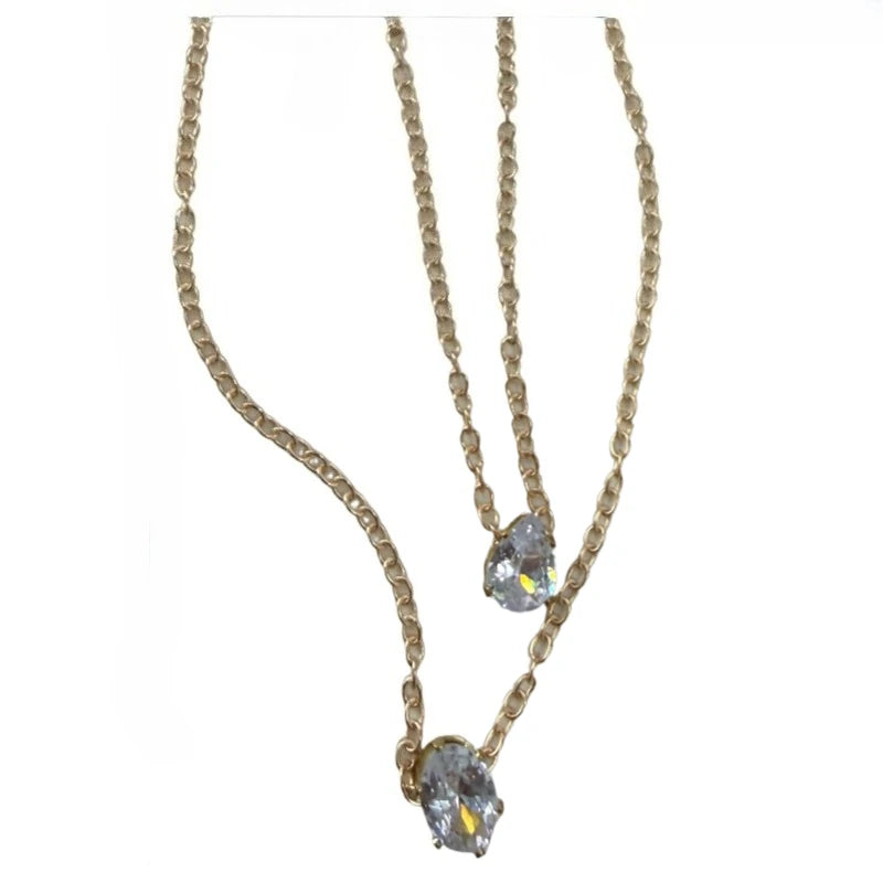 Heart Pendant Necklace (CZ)