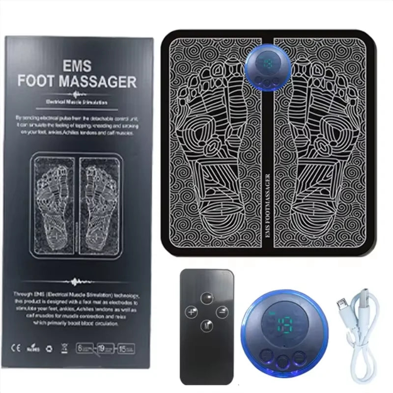 Electric Foot Massager Pad Muscle Massage Relaxation Trainer For Massage Fitness Outdoor Sport Home Family Relax