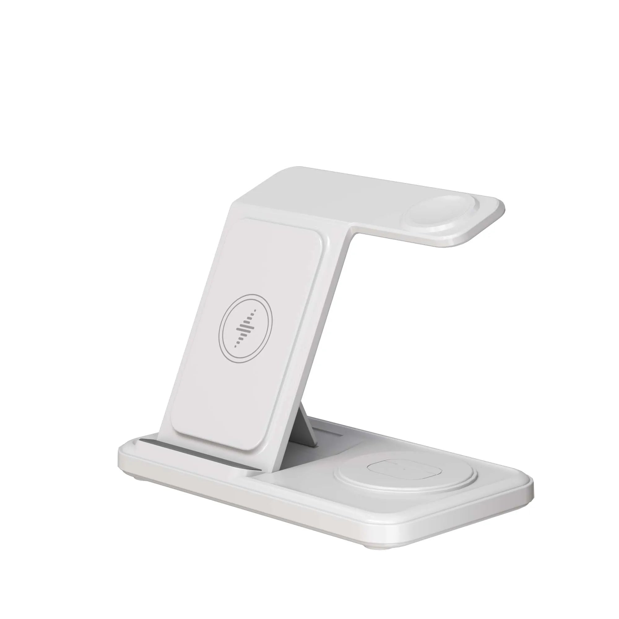 30W LED Fast Wireless Charger Stand 3 in 1 Foldable Charger